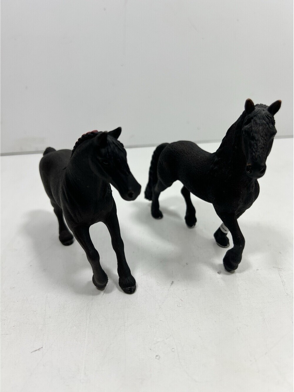 Schleich 73527 Freisan Horse Lot 2009 & 2013 Realistic Black Figure